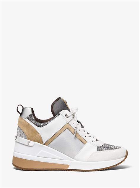 michael kors georgie sneakers|georgie mixed media trainer.